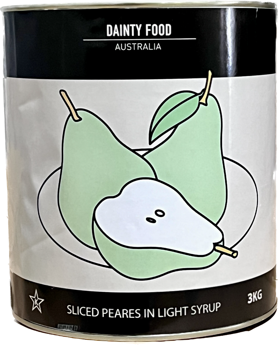 DAINTY BULK PEAR SLICES IN LIGHT SYRUP 3KG (A10)