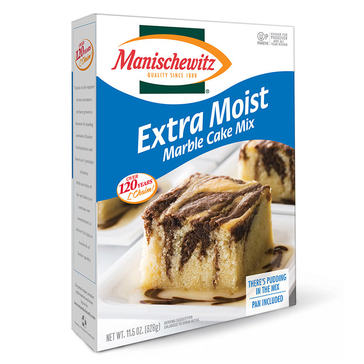 MANISCHEWITZ CAKE MIX EXTRA MOIST MARBLE 326G