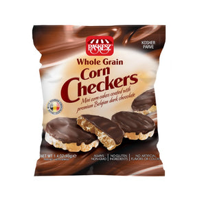 PASKESZ CORN CHECKERS CHOCOLATE COATED 40G X 24