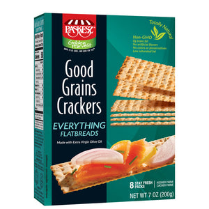 PASKESZ GOOD GRAIN CRACKERS EVERYTHING FLATBREAD 207GR X 12