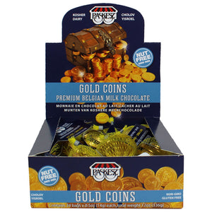 PASKESZ CHOCOLATE COINS MILK GOLD NUT FREE 24 X 14G