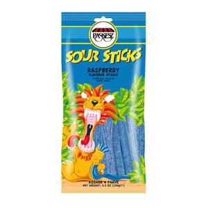 PASKESZ SOUR STICKS RASPBERRY 100G X 24
