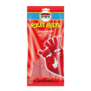 PASKESZ SOUR BELTS STRAWBERRY 115G X 24