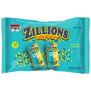 PASKESZ ZILLIONS FRUIT PUNCH LEMONADE FAMILY BAG 10PK 160GR X 24
