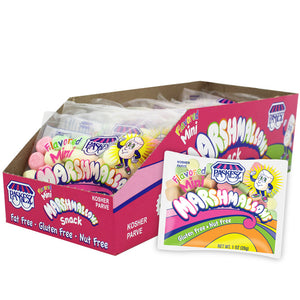 PASKESZ MARSHMALLOWS MINI FLAVOURED DISPLAY 28GR X 12