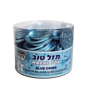 PASKESZ MAZAL TOV COINS BLUE 350G X 6