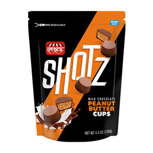 PASKESZ SHOTZ MILK CHOCOLATE PEANUT BUTTER CUPS 126G X 8