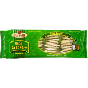 FORRELLI RICE CRACKERS SALT & VINEGAR 100G X 24