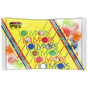 PASKESZ LOLLIPOPS FRUITY FLAT 340GR X 24