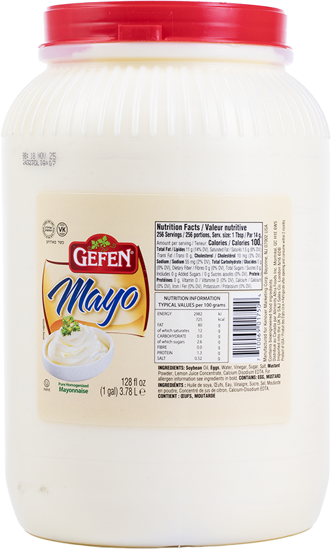 GEFEN MAYONNAISE REGULAR 3.78L BULK X 4