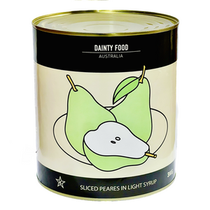 DAINTY BULK PEAR SLICES IN LIGHT SYRUP 3KG X 6
