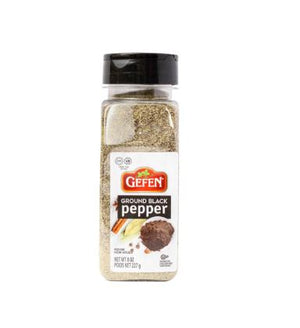 GEFEN SPICES BLACK PEPPER GROUND 226GR MEDIUM (8OZ) X 12