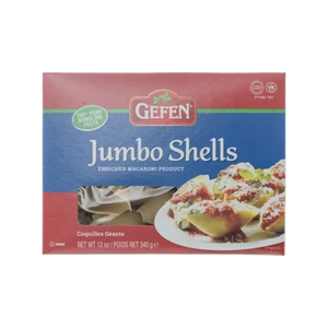 GEFEN PASTA SHELLS JUMBO 340G X 12