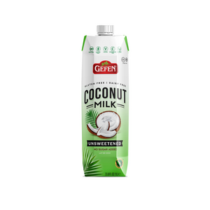 GEFEN COCONUT MILK UNSWEETENED KLP 1LT X 12