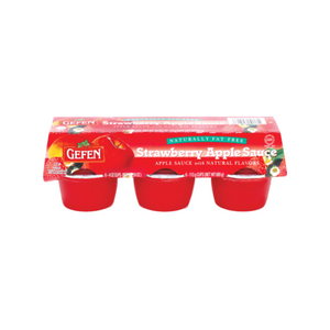 GEFEN APPLE & STRAWBERRY SAUCE 6-PACK 113G X 12