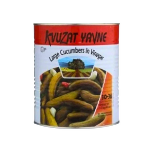 KVUZAT YAVNE CUCUMBERS IN VINEGAR 3KG X 6