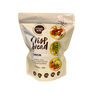 CRISPY BITE MAXI VEGAN ONION WHEAT CRACKERS 60G X 8