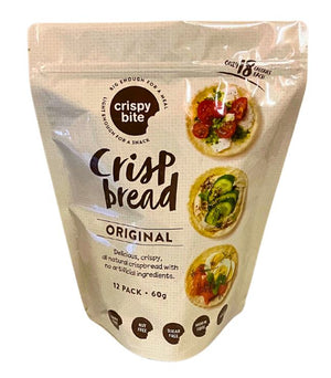 CRISPY BITE MAXI VEGAN ORIGINAL WHEAT CRACKERS 60G X 8