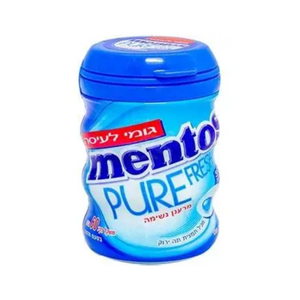 MENTOS GUM BOTTLE PEPPERMINT 30PC 60G X 24
