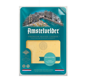 AMSTELVEDER MUENSTER SLICES CHALAV YISROEL 150G X 12