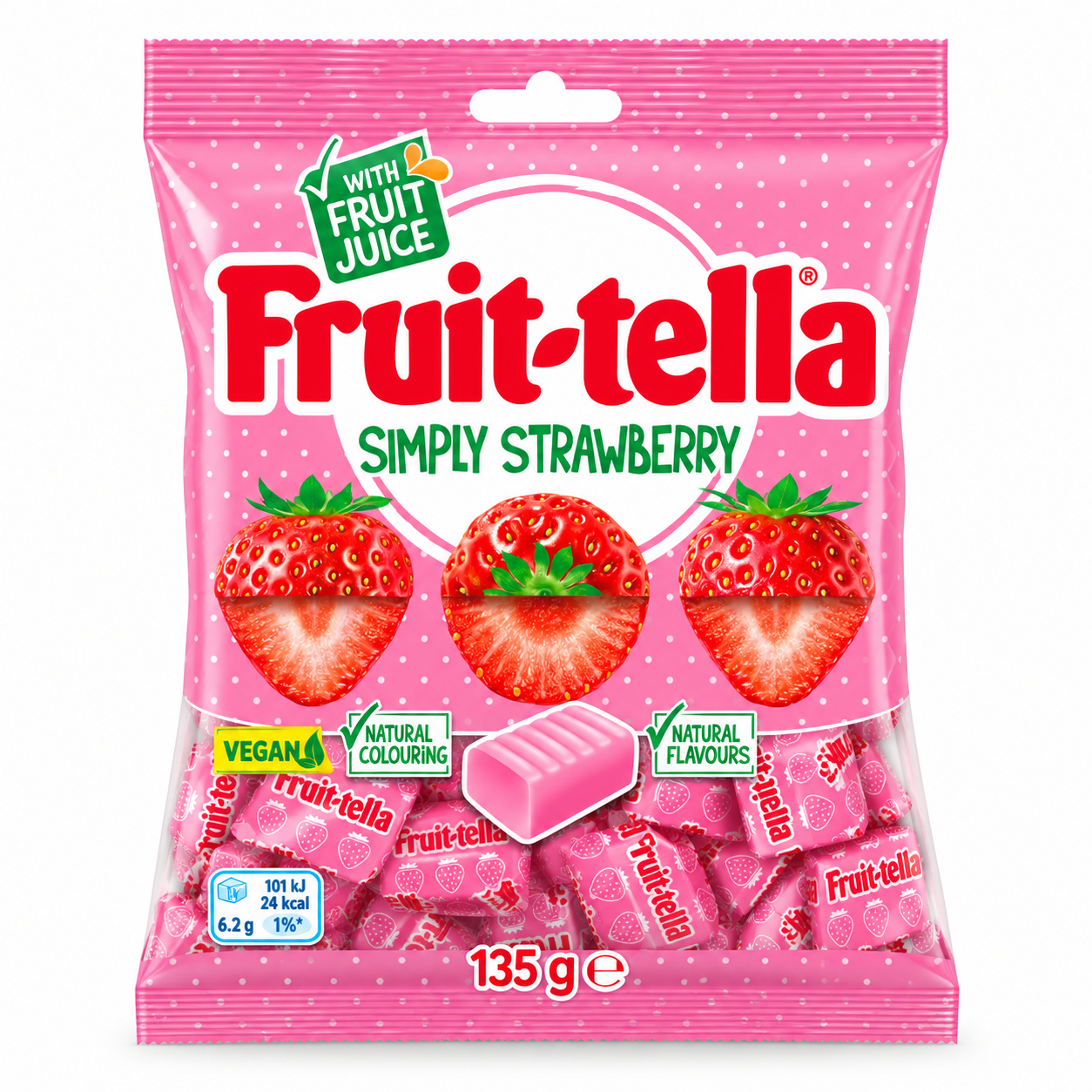 FRUITTELLA STRAWBERRY 135G x 12