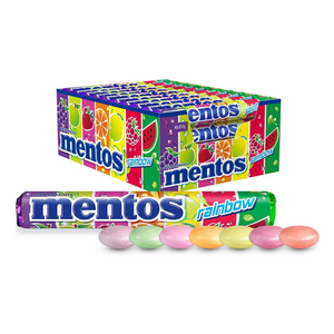 MENTOS ROLLS 40 FRUIT RAINBOW 37.5G X 40