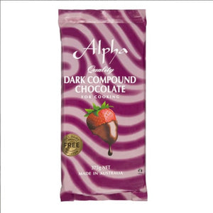 ALPHA CHOCOLATE COOKING 375G X 25
