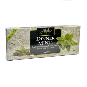 ALPHA CHOCOLATE DINNER MINTS GIFT BOX X 6