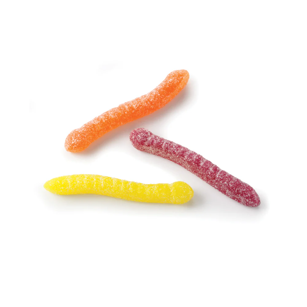 SWEETS SOUR WORMS GUMMY NON-GMO 2.3KG X 1