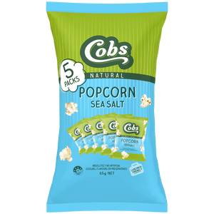 COBS POPCORN GLUTEN FREE MULTIPACK SEA SALT 65GR X 10