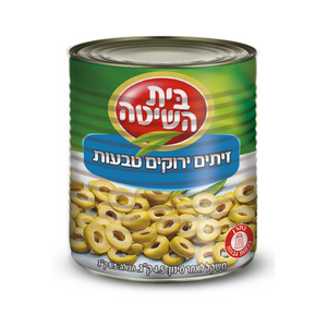 BEIT HASHITA OLIVES GREEN SLICED BULK 5KG X 1
