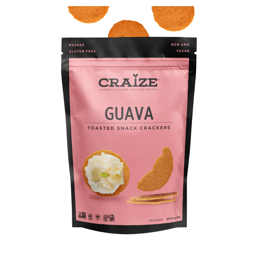 CRAIZE TOASTED SNACK CRACKERS GUAVA 6 X 113G