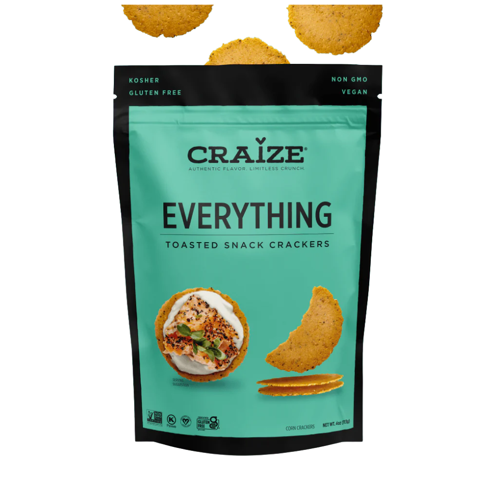 CRAIZE TOASTED SNACK CRACKERS EVERYTHING 6 X 113G