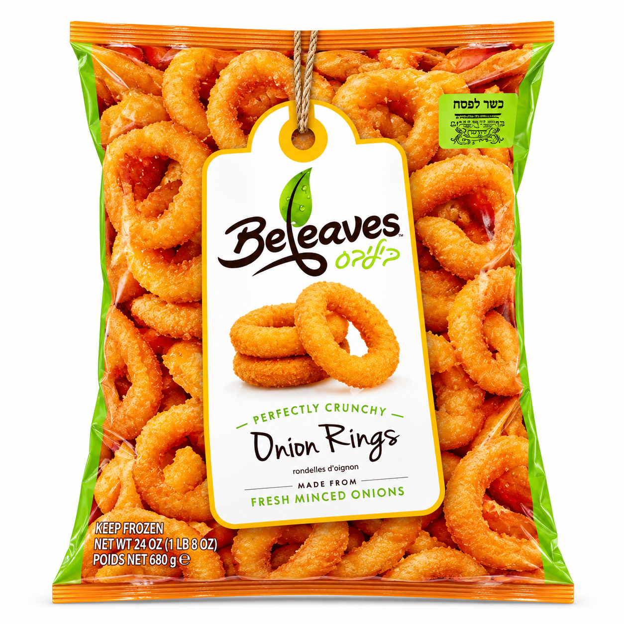 BELEAVES FROZEN ONION RINGS 680 G X 10