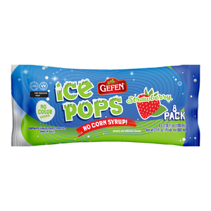 GEFEN ICE POPS STRAWBERRY 8PK KLP X 12
