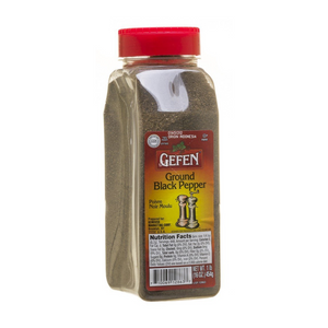 GEFEN SPICES BLACK PEPPER GROUND 454G LARGE (1LB) X 12