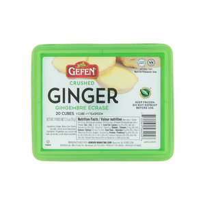 GEFEN FROZEN CUBES GINGER CRUSHED 70G X 16
