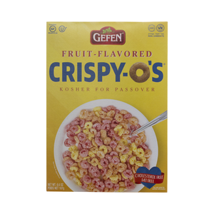 GEFEN CRISPY O'S CEREAL FRUIT KLP 187G X 12