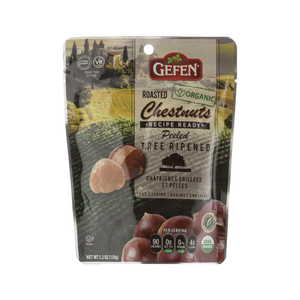 GEFEN CHESTNUTS ORGANIC ROASTED WHOLE 150G X 12