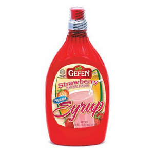GEFEN SYRUP STRAWBERRY 567G X 12