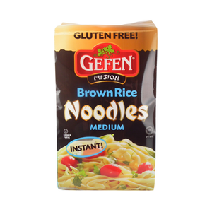 GEFEN NOODLE INSTANT BROWN RICE MEDIUM 330G X 12