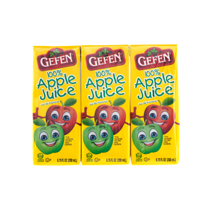 GEFEN APPLE JUICE TETRA PACK 3 PACK X 9