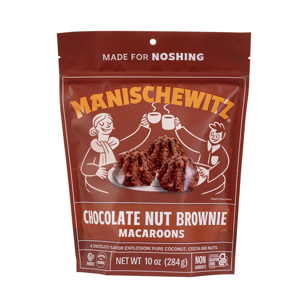 MANISCHEWITZ MACAROONS CHOCOLATE NUT BROWNIE 284G X 12