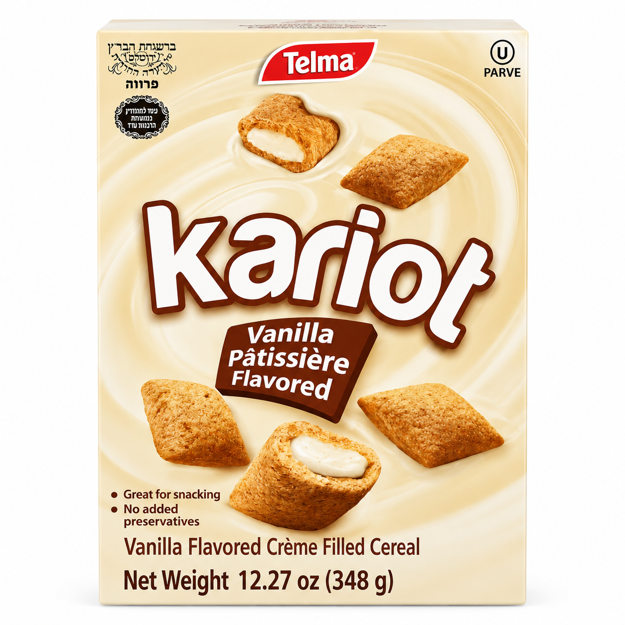 TELMA CEREAL KARIOT VANILLA PASTRY 348G X 10