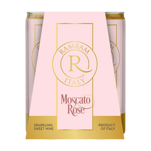 RAMBAM ITALY CANS 4PK ROSE MOSCATO (PINK) 250ML X 12
