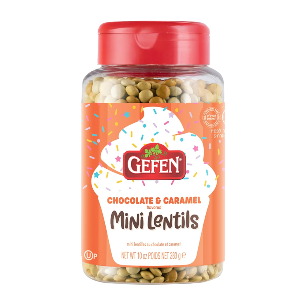 GEFEN LENTILS MINI CHOCOLATE & CARAMEL 283G X 12