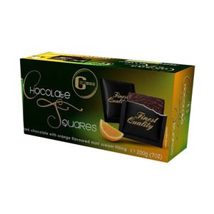 GROSS CHOCOLATE SQUARES WITH ORANGE MINT CREAM 200G X 16