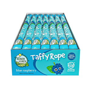 HEAVEN & EARTH TAFFY ROPE BLUE RASPBERRY GLUTEN FREE 24X23G