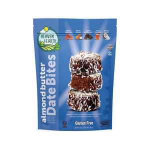 HEAVEN & EARTH DATE BITES ALMOND BUTTER COCONUT 148G X 12