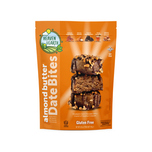 HEAVEN & EARTH DATE BITES ALMOND BUTTER HAZELNUT 148G X 12